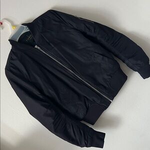Classic Black Bomber Jacket